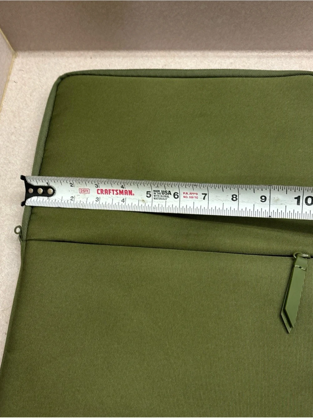 July Carry On Pro Snapsleeve Removable Laptop Travel Case Green 15” X 11